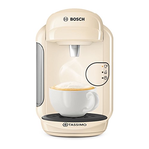 Bosch TAS1407 Tassimo Vivy 2 - Cafetera Multibebidas Automática de Cápsulas, Diseño Compacto, color Vainilla