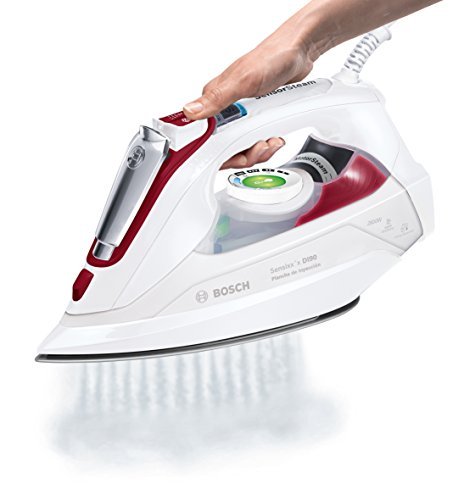 Bosch TDI902839W Sensixx DI90 Plancha de inyección, 2800 W, 0.4 litros, cerámica, color blanco