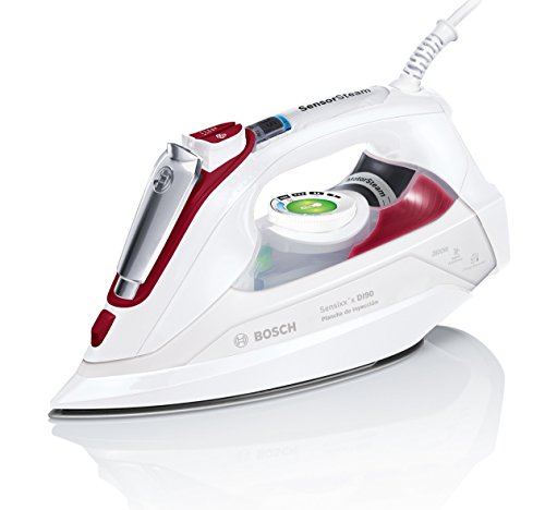 Bosch TDI902839W Sensixx DI90 Plancha de inyección, 2800 W, 0.4 litros, cerámica, color blanco