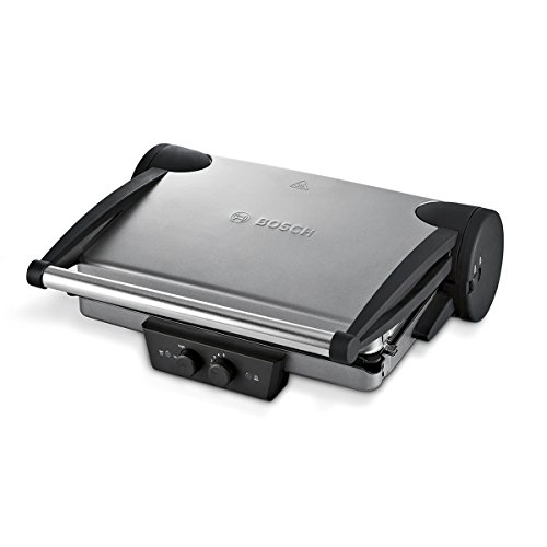 Bosch TFB4431V Grill Plancha de cocina, 2.000 W, 3 posiciones de la parrilla, color acero y negro antracita