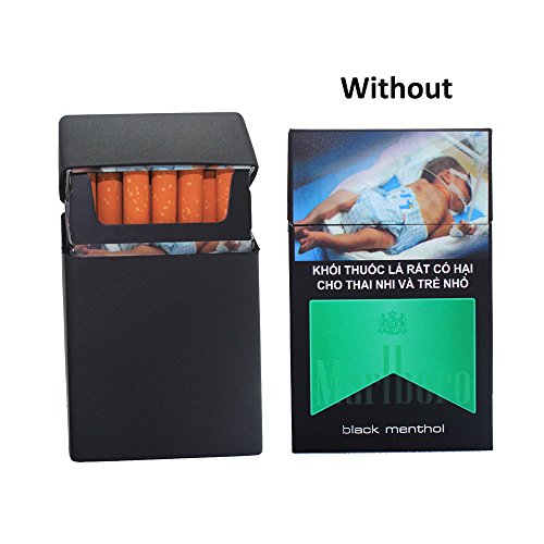 Boshiho Silicona Cigarrillo Caja Cubierta De Cigarrillo Suave Cigarrillo Suave Caja De Estilo De Diseño De Moda Paquete Completo Cubierta De Protección 2 Pcs (Negro)