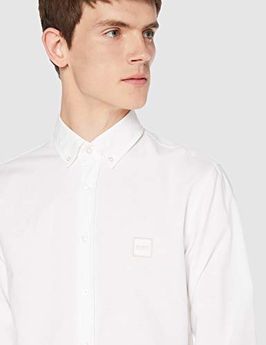 BOSS Mabsoot' Camisa, Blanco (White 00100), Small para Hombre