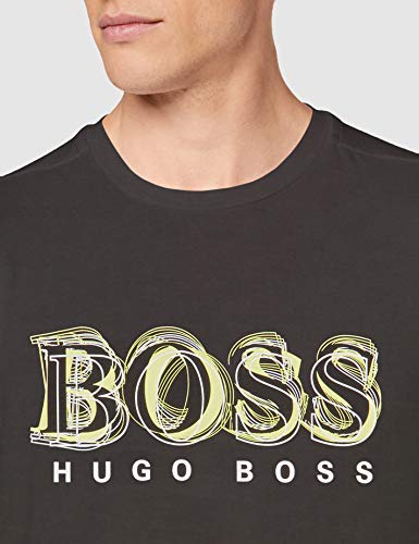 BOSS tee 4 Camiseta, Negro (Black 1), Large para Hombre