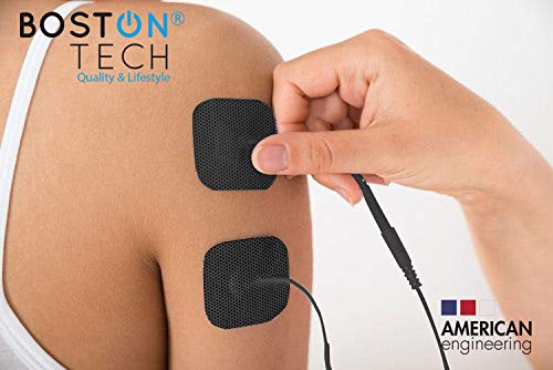 Boston Tech ME-89 plus - Electroestimulador Muscular Digital TENS - EMS digital de dos canales, 24 programas Pre-establecidos ajustables y 8 Electrodos.ideal para tratamiento muscular.