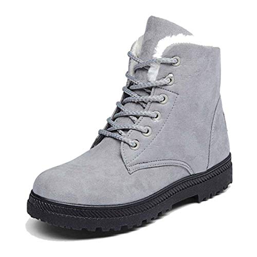 Botas De Nieve para El Tobillo para Mujer Cálido Felpa Invierno Exterior Comodidad Térmico Elegante Ligero Duradero Antideslizante Senderismo Zapatos De Trabajo