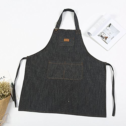 BOYANN Denim Vintage Delantales de Cocina Mujer Graciosos, Modelo 1