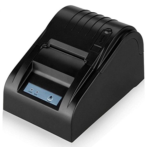 BOYISEN ZJ-5890T Impresora térmica de Recibos Rollos de Papel térmico de 58mm 90mm/Sec, ESC/POS, Mini USB Portátil, Conpartible con WinXP/Vista/Win 7/Win 8,Linux