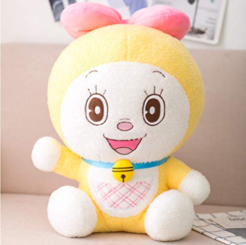 bozhengzb Doraemon Plush Toy Cat Animal De Peluche Muñeca Suave Almohada para Niñas Regalos 39cm Amarillo