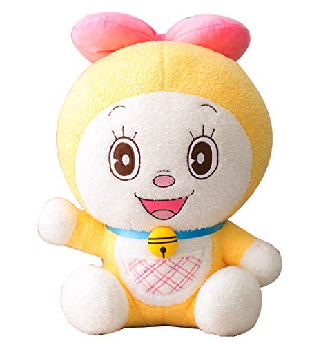 bozhengzb Doraemon Plush Toy Cat Animal De Peluche Muñeca Suave Almohada para Niñas Regalos 39cm Amarillo