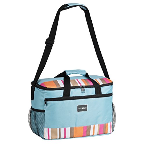 B.PRIME Classic Bolsa Nevera de 20l I 36 x 26 x 22 cm I Bolsa Aislante I Nevera para Picnic y Camping I Bolsa isotérmica para el Aire Libre I Viajes I Compra I Coche I Deportes