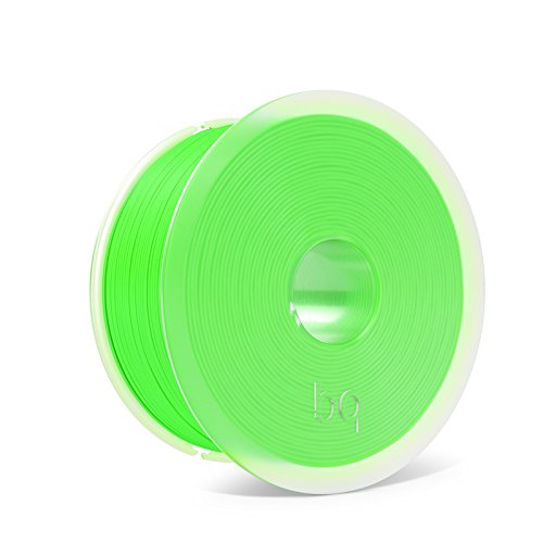 BQ Easy Go - Filamento de 1.75 mm (100 % PLA, resistente a la acetona, rápido endurecimiento), color verde fluorescente