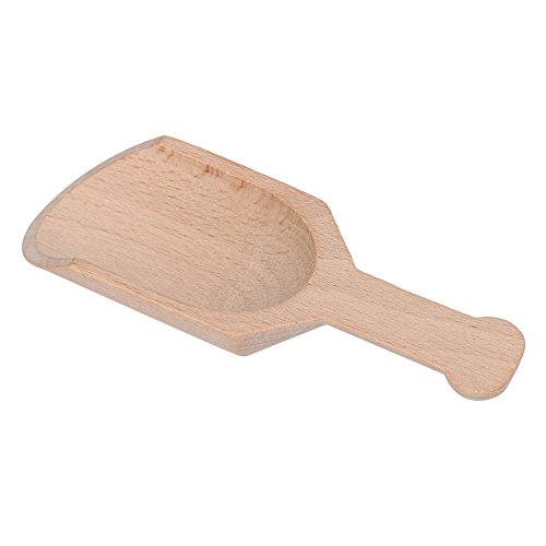 BQLZR - Cuchara de madera de haya para caramelos, especias, fiestas, hogar, 10 unidades