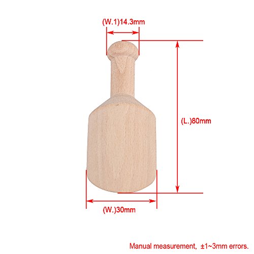 BQLZR - Cuchara de madera de haya para caramelos, especias, fiestas, hogar, 10 unidades