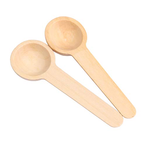 BQLZR - Cucharillas de madera para sales, miel y café, 7,5 x 2,4 x 1,3 cm, 50 unidades