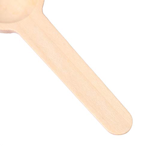 BQLZR - Cucharillas de madera para sales, miel y café, 7,5 x 2,4 x 1,3 cm, 50 unidades