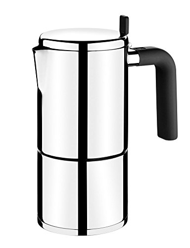 BRA Bali-Cafetera Italiana, Acero Inoxidable, 18/10, 10 Tazas, 10 cm