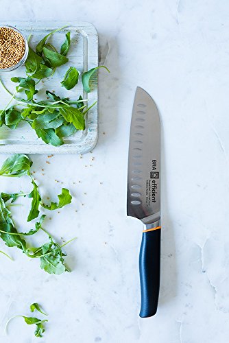 Bra Efficient Cuchillo Santoku, Acero Inoxidable, Gris, 3x5x34 cm