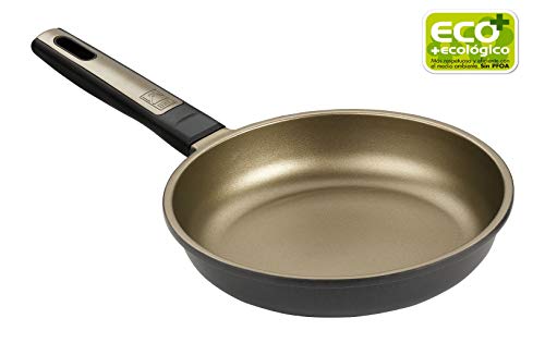 BRA Terra - Sartén 26 cm, aluminio fundido con antiadherente Teflon Selectaptas para todo tipo de cocinas incluida inducción