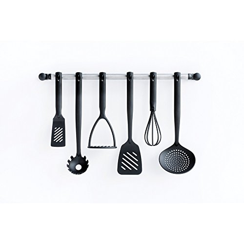 Brabantia 365188 - Espátula Grande, Nylon, Color Negro