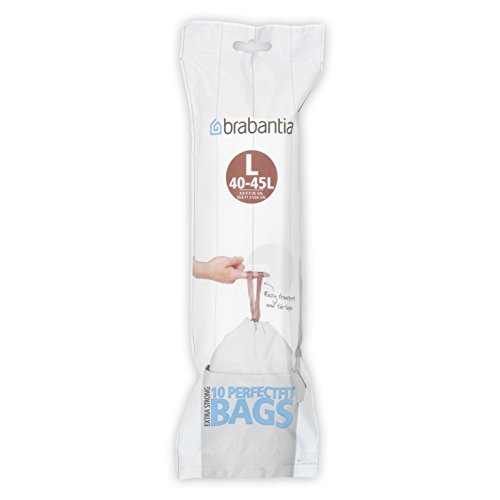 Brabantia Bolsas de Basura, Blanco, 45 L