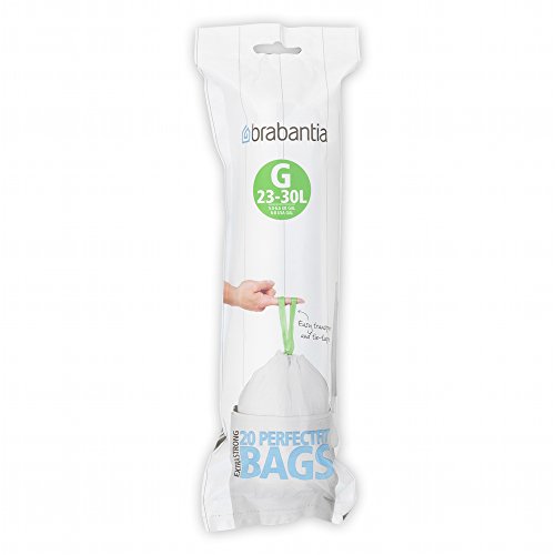 Brabantia G 23-30 L - Bolsas de basura, código G, 23-30 l, 20 unidades