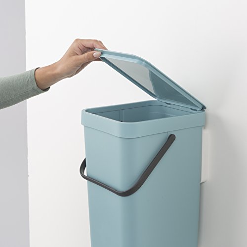 Brabantia Sort & Go Cubo de Basura, 16 L, Plástico, Menta, 27,9 x 22,0 x 40,1 cm