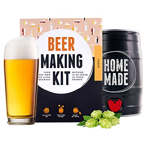 Brewbarrel Kit todo incluído para elaborar Cerveza Lager en Casa - Producto de Alemania - Disfruta tu cerveza en sólo 7 días