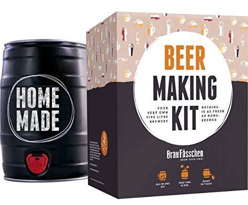 Brewbarrel Kit todo incluído para elaborar Cerveza Lager en Casa - Producto de Alemania - Disfruta tu cerveza en sólo 7 días