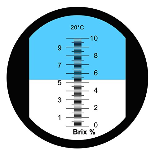 Brix Refractómetro Rango 0-10% Brix Prueba De Mecanizado Sintético Líquidos De Refrigeración