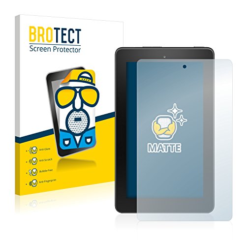 BROTECT Protector Pantalla Anti-Reflejos Compatible con Amazon Fire 7 2016 (2 Unidades) Pelicula Mate Anti-Huellas