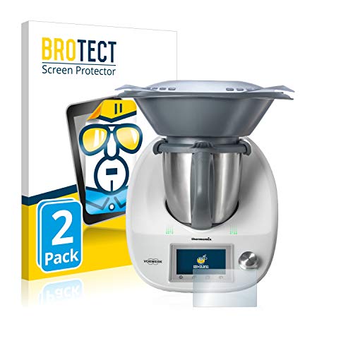 BROTECT Protector Pantalla Compatible con Vorwerk Thermomix TM5 Protector Transparente (2 Unidades) Anti-Huellas