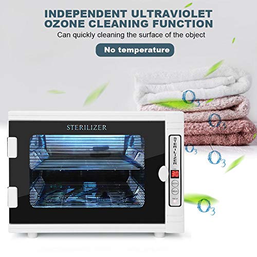 Brrnoo Esterilizador de ozono Ultravioleta de Doble Capa 10 L Toalla Desinfección Gabinete Máquina de esterilización Limpieza UV para Ropa Hogar Salón Hotel(01)