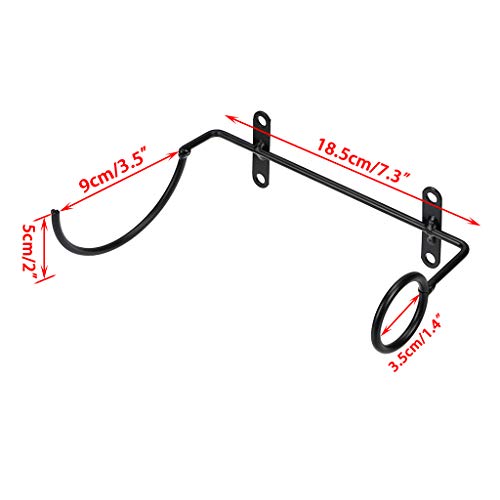 BSTKEY Soporte de hierro para pared de 6 unidades para botellas de vino, vino tinto, bebidas para adultos, expositor de botellas de licores, organizador colgante, boca de botella a la derecha