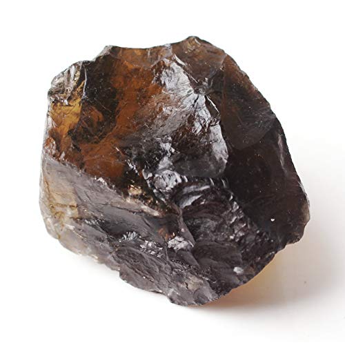 BTZHY 1PC Natural del Cuarzo Ahumado de Cristal en Bruto Piedra en Bruto Piedra Preciosa de Mineral de muestras Irregular de Cristal Decoración de Reiki (Color : Smoky Quartz 81 100g)