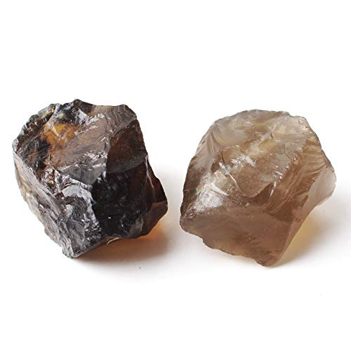 BTZHY 1PC Natural del Cuarzo Ahumado de Cristal en Bruto Piedra en Bruto Piedra Preciosa de Mineral de muestras Irregular de Cristal Decoración de Reiki (Color : Smoky Quartz 81 100g)