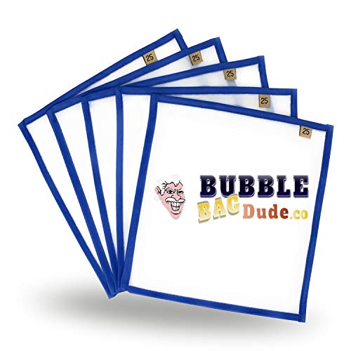 BUBBLEBAGDUDE - Protector de presión (5 unidades de 25 micras, 25 x 25 cm, para bolsas de hielo Herbal Essence Hash Bubble & Herbal Extractions- Proceso de secado rápido