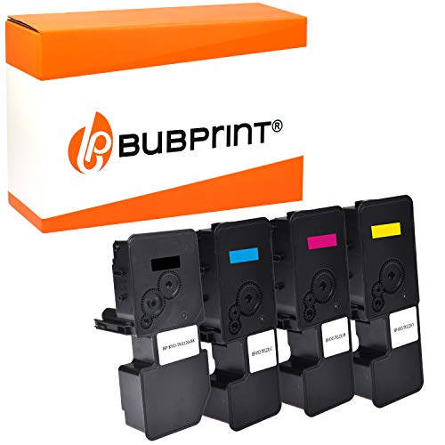 Bubprint - Juego de 4 tóner compatible con Kyocera TK-5220 TK5220 TK 5220 para Ecosys M5521cdn M5521cdw P5021cdn P5021cdw M5521 P5021 CDN cdw M-5521 BK C M Y