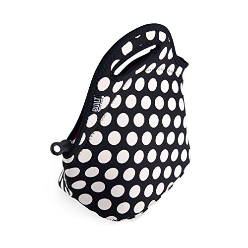 Built NY Gourmet Getaway Big Dot Black and White - Bolso neopreno para el almuerzo