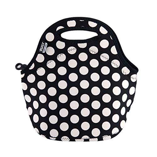 Built NY Gourmet Getaway Big Dot Black and White - Bolso neopreno para el almuerzo