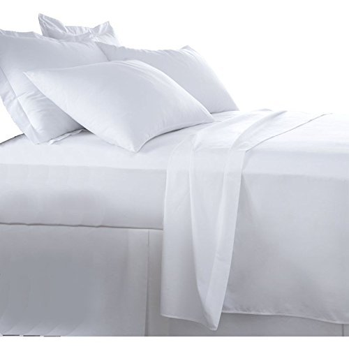 Burrito Blanco Juego de Sábanas Blanco de Hostelería para Cama Individual de 80 cm x 190/200 cm (Disponible en Más Medidas)