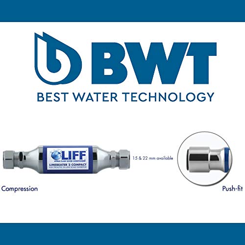 BWT LBC2 – 22 V2 verde lima redonda de compresión electrolíticos inhibidor de escala, acabado cromado
