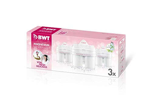 BWT Pack 3 filtros Jarra de Agua con magnesio Longlife mg2+, Blanco, 3 Meses