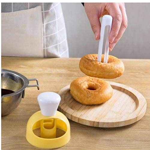 BYFRI Moho Rosquilla con Clip De Bricolaje De La Galleta De La Torta De Pan De Panadería Postres Cortador Marco del Molde para Hornear Herramientas Donuts Maker Cocina para Hornear 1 Pc