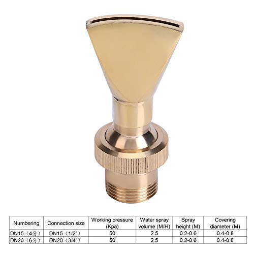 Cabeza de rociador del espray de la Boca de la Fuente de Agua del latón del 1/2" DN15 y de 3/4" DN20