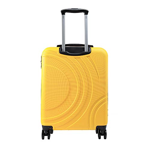 Cabin Max Velocity - Maleta para Equipaje de Cabina Ligera | Trolley de ABS con Ruedas de 55 x 40 x 20 cm Extensible a 55 x 40 x 25 cm Aprobado para Vuelo en Ryanair, EasyJet, BA (Amarillo Toscano)