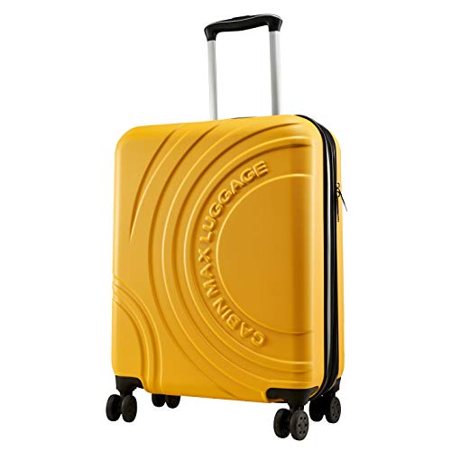 Cabin Max Velocity - Maleta para Equipaje de Cabina Ligera | Trolley de ABS con Ruedas de 55 x 40 x 20 cm Extensible a 55 x 40 x 25 cm Aprobado para Vuelo en Ryanair, EasyJet, BA (Amarillo Toscano)