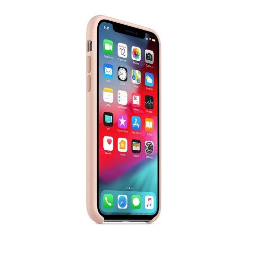 CABLEPELADO Funda Silicona iPhone X/XS Textura Suave Color Rosa Arena