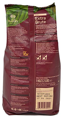 Cacao Barry - Cacao en polvo de ámbar extrabrillante (1 kg)