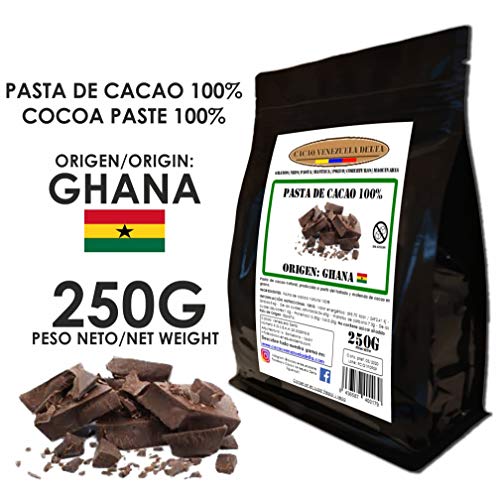 Cacao Venezuela Delta - Chocolate Negro Puro 100% · Origen Ghana (Pasta, Masa, Licor De Cacao 100%) · 250g