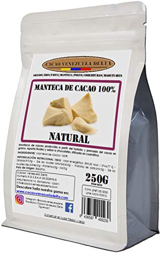 Cacao Venezuela Delta · Manteca De Cacao 100% · Natural · 250g - Calidad Extra